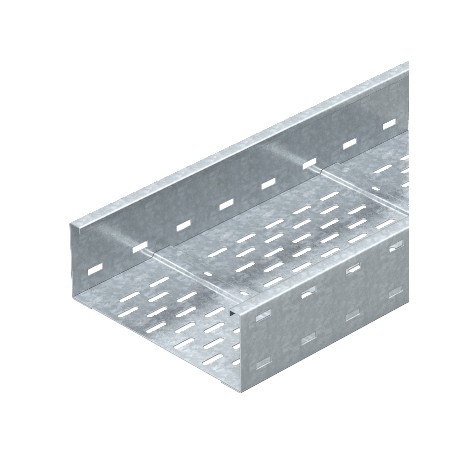 Obo-bettermann WKSG 120 FT OBO BETTERMANN Wide clamping cable duct perforated, floor beaded, 110x200x6000, Hot-dip ..