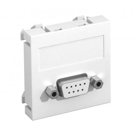 OBO BETTERMANN MTG-DB9 S RW1 MTG-DB9 S RW1 6104634 OBO BETTERMANN Multimedia support, D-Sub9 socket with screw connection, 45x45mm, Pure ..