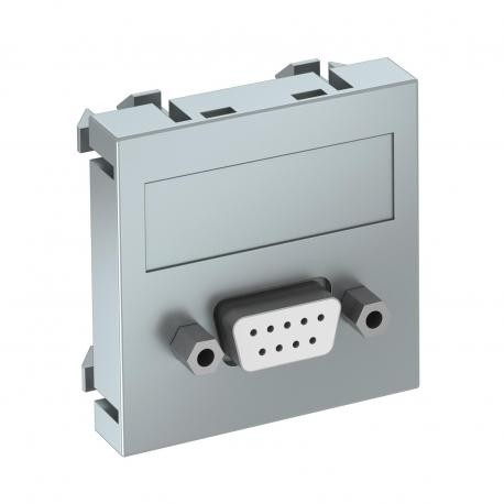 OBO BETTERMANN MTG-DB9 S AL1 MTG-DB9 S AL1 6104640 OBO BETTERMANN Multimedia support, D-Sub9 socket with screw connection, 45x45mm, Alumi..