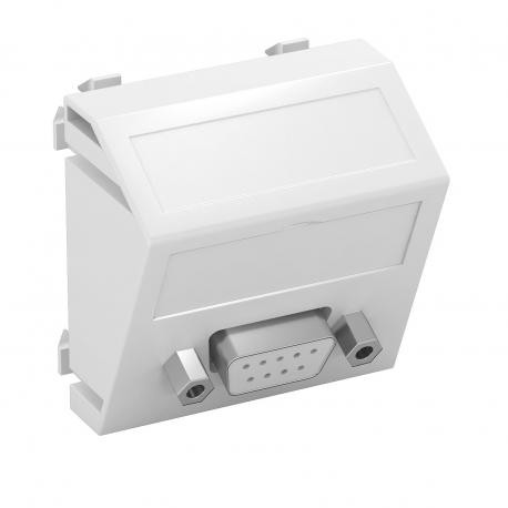OBO BETTERMANN MTS-DB9 S RW1 MTS-DB9 S RW1 6104646 OBO BETTERMANN Multimedia support, D-Sub9 socket with screw connection, 45x45mm, Pure ..