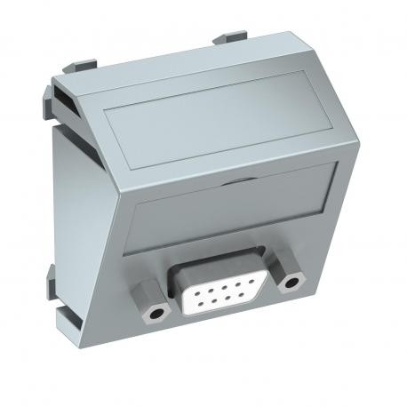 OBO BETTERMANN MTS-DB9 S AL1 MTS-DB9 S AL1 6104652 OBO BETTERMANN Multimedia support, D-Sub9 socket with screw connection, 45x45mm, Alumi..
