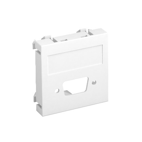 Obo-bettermann MTG-DB O RW1 OBO BETTERMANN Multimedia support, VGA/D-Sub9 without connection socket, 45x45mm, Pure ..