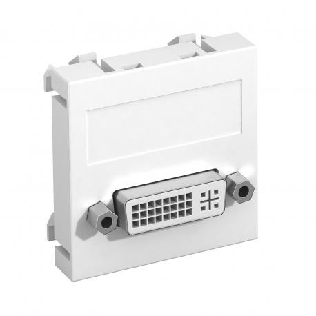 OBO BETTERMANN MTG-DVI S RW1 MTG-DVI S RW1 6104730 OBO BETTERMANN Multimedia support, DVI socket with screw connection, 45x45mm, Pure whi..