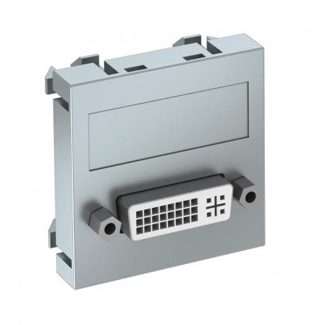 Obo-bettermann MTG-DVI S AL1 OBO BETTERMANN Multimedia support, DVI socket with screw connection, 45x45mm, Aluminiu..