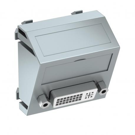 OBO BETTERMANN MTS-DVI S AL1 MTS-DVI S AL1 6104748 OBO BETTERMANN Multimedia support, DVI socket with screw connection, 45x45mm, Aluminiu..