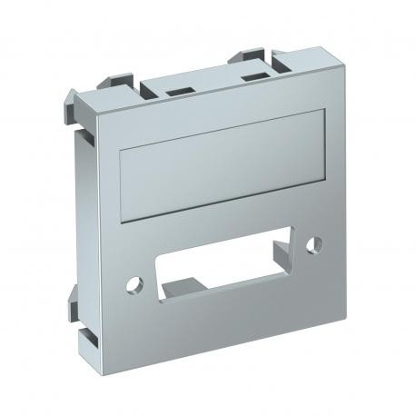 Obo-bettermann MTG-DV O AL1 OBO BETTERMANN Multimedia support, DVI without connection socket, 45x45mm, Aluminium pa..