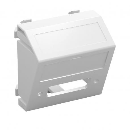 OBO BETTERMANN MTS-DV O RW1 MTS-DV O RW1 6104790 OBO BETTERMANN Multimedia support, DVI without connection socket, 45x45mm, Pure white, ..