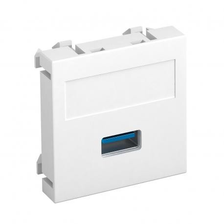 OBO BETTERMANN MTG-U3A S RW1 MTG-U3A S RW1 6104874 OBO BETTERMANN Multimedia support, USB 3.0 A socket with screw connection, 45x45mm, Pu..