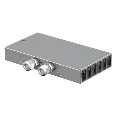 Obo-bettermann UVS-6S6W2 OBO BETTERMANN Underfloor distributor , Steel, St