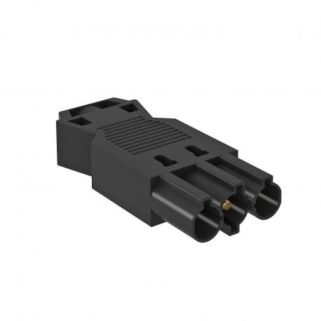Obo-bettermann ST-S GST18i3p SW OBO BETTERMANN Plug 3-pole, screw connection, Black,