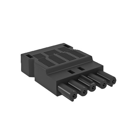 Obo-bettermann BT-S GST18i5p SW OBO BETTERMANN Socket section 5-pole, screw connection, Black,
