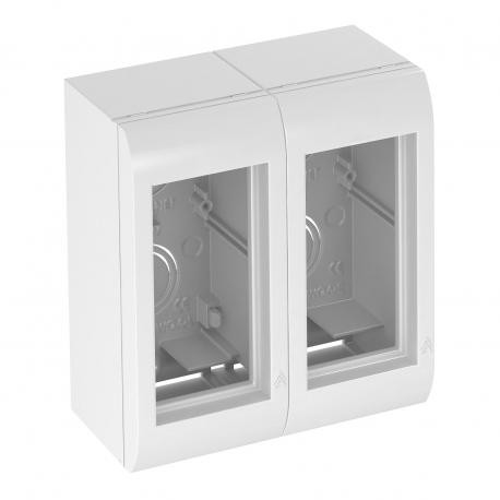 Obo-bettermann WG-AK RW OBO BETTERMANN Modalnet, basic configuration, 120x130x64, Pure white, 9010, Polycarbonate, ..