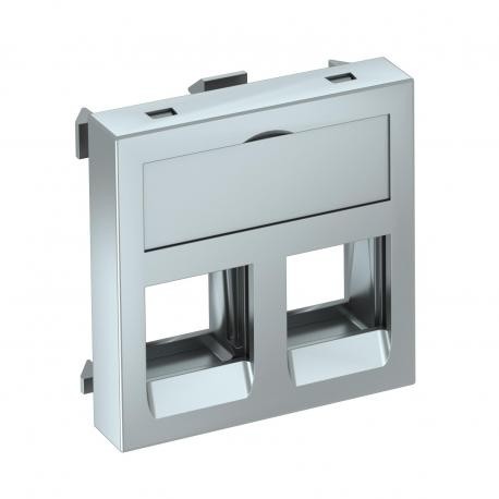 OBO BETTERMANN DTG-02C AL1 DTG-02C AL1 6119284 OBO BETTERMANN Data technology support f. 2 connection modules type C, 45x45mm, Aluminiu..