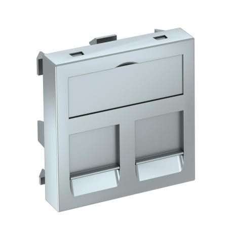Obo-bettermann DTG-2RM AL1 OBO BETTERMANN Data technology support f.2 connection modules type RM, 45x45mm, Aluminiu..