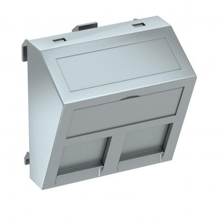Obo-bettermann DTS-2RM AL1 OBO BETTERMANN Data technology support f.2 connection modules type RM, 45x45mm, Aluminiu..