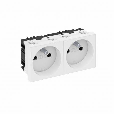 OBO BETTERMANN STD-F0 AL2 STD-F0 AL2 6120182 OBO BETTERMANN ELECTRICAL SOCKET 0°, DOUBLE-STD-F0 AL2