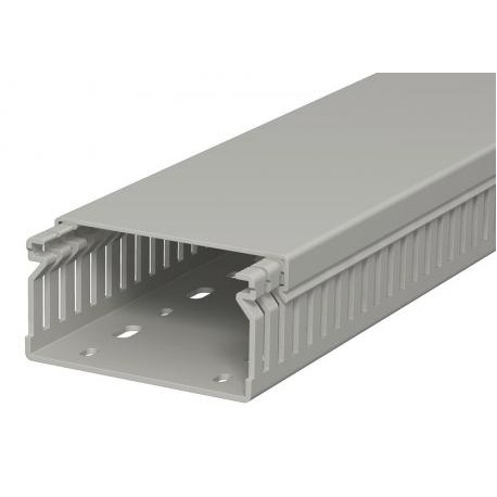 Obo-bettermann LK4 40080 OBO BETTERMANN Slotted cable trunking system , 40x80x2000, Stone grey, 7030, Polyvinylchlo..