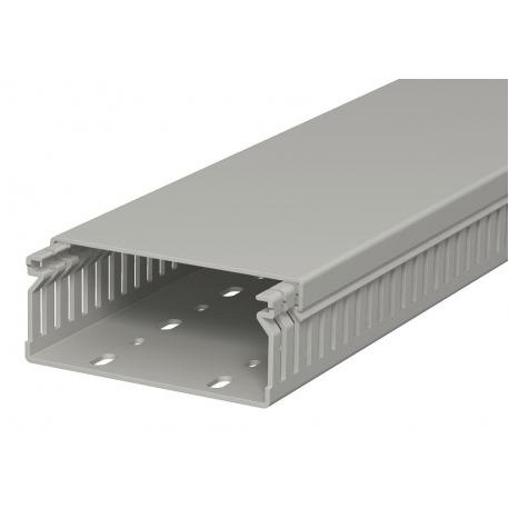 Obo-bettermann LK4 40100 OBO BETTERMANN Slotted cable trunking system , 40x100x2000, Stone grey, 7030, Polyvinylchl..