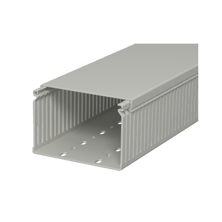 Obo-bettermann LK4 80120 OBO BETTERMANN Slotted cable trunking system , 80x120x2000, Stone grey, 7030, Polyvinylchl..