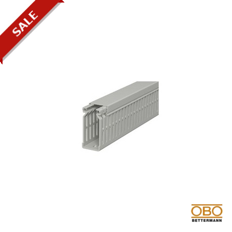 Obo-bettermann LK4 N 60025 OBO BETTERMANN Slotted cable trunking system , 60x25x2000, Stone grey, 7030, Polyvinylch..