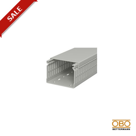 Obo-bettermann LK4 N 60080 OBO BETTERMANN Slotted cable trunking system , 60x80x2000, Stone grey, 7030, Polyvinylch..