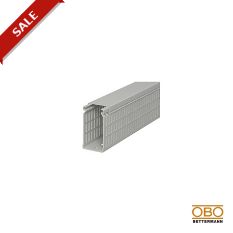 Obo-bettermann LK4 N 80040 OBO BETTERMANN Slotted cable trunking system , 80x40x2000, Stone grey, 7030, Polyvinylch..