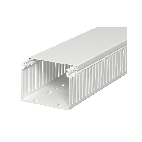Obo-bettermann LKVH N 75100 OBO BETTERMANN Slotted cable trunking system halogen-free, 75x100x2000, Light grey, 703..
