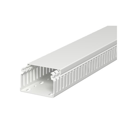 OBO BETTERMANN LKVH 50075 LKVH 50075 6178588 OBO BETTERMANN Slotted cable trunking system halogen-free, 50x75x2000, Light grey, 7035, ..