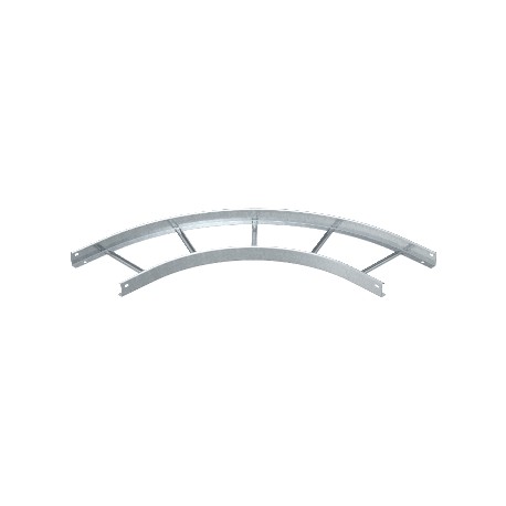 Obo-bettermann LBI 90 640 NS FS OBO BETTERMANN 90° bend for cable ladder with NS rungs, 60x400, Strip-galvanised, D..