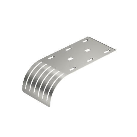 Obo-bettermann KAB GR VA 1.4301 OBO BETTERMANN Cable exit plate for mesh cable tray, 192x85x51, Stainless steel, gr..