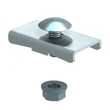 Obo-bettermann LKS 40 FT OBO BETTERMANN Clamping piece for cable ladder LG45 and LG60, 40x22, Hot-dip galvanised, D..