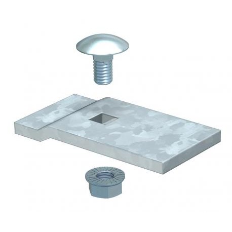 OBO BETTERMANN LKS 60 4 FT LKS 60 4 FT 6221122 OBO BETTERMANN Clamping piece for cable ladder LG110, 60x30, Hot-dip galvanised, DIN EN ..