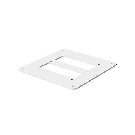 OBO BETTERMANN ISSBP140110WA ISSBP140110WA 6290134 OBO BETTERMANN Floor plate , 200x170x3mm, White aluminium, 9006, Strip galvanised/powd..