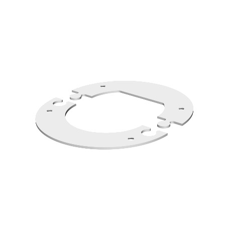Obo-bettermann WAGRM45 OBO BETTERMANN Wall cover closed, 125x2, Pure white, 9010, Steel, St