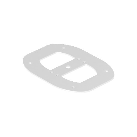 OBO BETTERMANN ISSBPDM45RW ISSBPDM45RW 6290347 OBO BETTERMANN Floor plate for ISSDM45, 185x135x3, Pure white, 9010, Steel, St