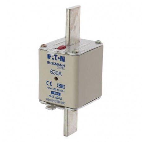 EATON - MOELLER NH FUSE 630A 400V GG/GL SIZE 2 NH FUSE 630A 400V GG/GL SIZE 2 630NHG2B-400 EATON ELECTRIC Fuse-link, LV, 630 A, AC 400 V, NH2, gL/gG, IEC, ..