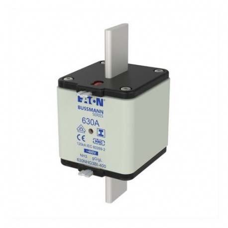 EATON - MOELLER NH FUSE 630A 400V 3 GG/GL SIZE 3 NH FUSE 630A 400V 3 GG/GL SIZE 3 630NHG3BI-400 EATON ELECTRIC Fuse-link, DII, 6A, 500 V, DZ