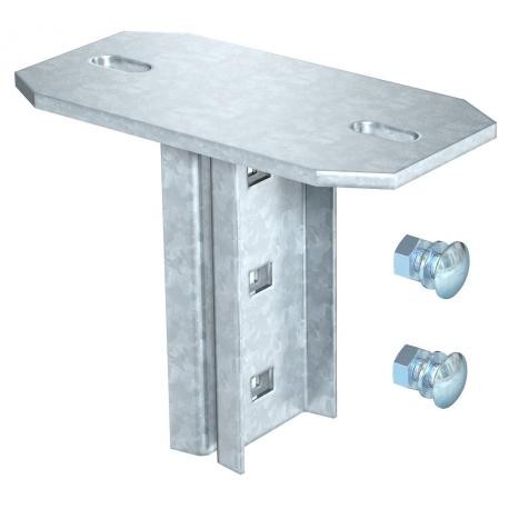 Obo-bettermann KI 8 NOK FT OBO BETTERMANN Head plate for IS 8 support, turned 90°, Hot-dip galvanised, DIN EN ISO 1..