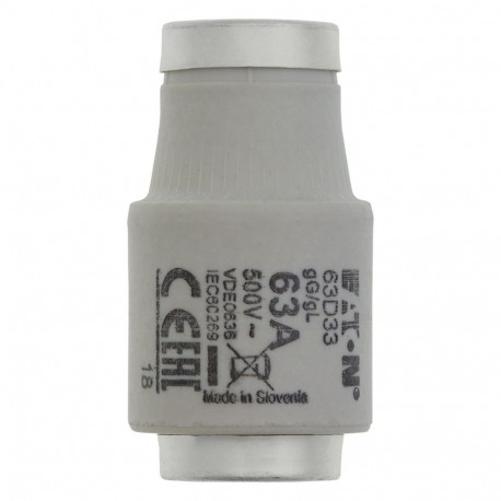 Eaton-moeller FUSE-D3 63A T GL/GG 500VAC E33 EATON ELECTRIC Fuse-link, LV, 63 A, AC 500 V, D3, gL/gG, IEC, time-delay