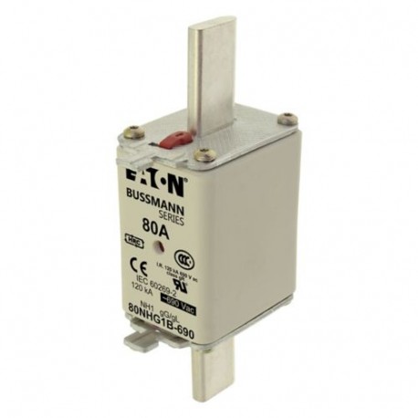 Eaton-moeller NH FUSE 63AMP 690V gG SIZE 1 63NHG1B-690 EATON ELECTRIC Fuse-link, LV, 100 A, AC 690V, NH1, gL/gG, IEC, dual..