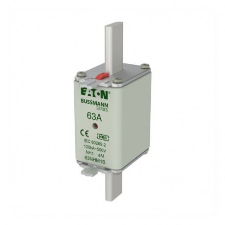 EATON - MOELLER NH FUSE 63AMP 500V AM SIZE 1 NH FUSE 63AMP 500V AM SIZE 1 63NHM1B EATON ELECTRIC Fuse-link, DII, 10A, 500 V, DZ