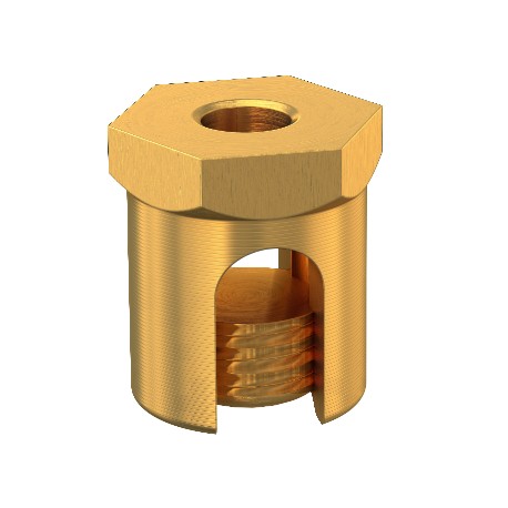 Obo-bettermann EKL 35 M6 OBO BETTERMANN Earthing screw with fastening thread M6, 35mm, Bright, Brass, CuZn