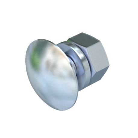 Obo-bettermann FRS 10x25 TPS F FRS 10X25 F TPS 6407536 OBO BETTERMANN Truss-head bolt for TPS + washer + nut, M10x25, Hot-dip galvanised, D..