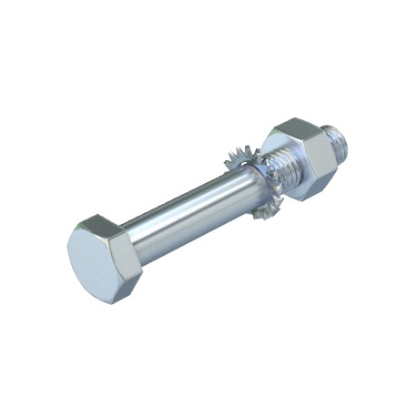 OBO BETTERMANN SKS 12X130 F SKS 12X130 F 6408478 OBO BETTERMANN Hexagonal screw with nut and washer, M12x130, Hot-dip galvanised, DIN 26..