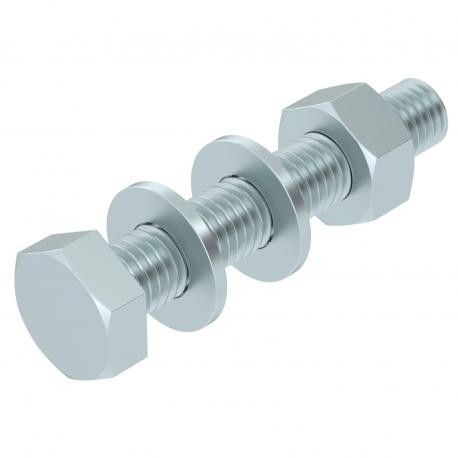 OBO BETTERMANN SKS 10x60 F SKS 10X60 F 6408516 OBO BETTERMANN Hexagonal screw with nut and washer, M10x60, Hot-dip galvanised, DIN 267,..