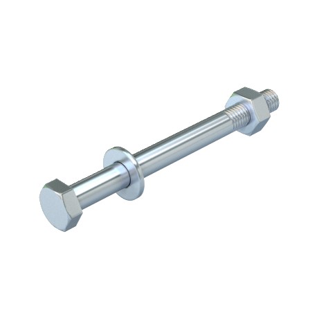 OBO BETTERMANN SKS 10X110 G SKS 10X110 G 6418244 OBO BETTERMANN Hexagonal screw with nut and washer, M10x110, Electrogalvanised, DIN 509..