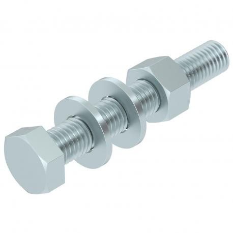 Obo-bettermann SKS 12x80 F OBO BETTERMANN Hexagonal screw nut, washers + serrated washer, M12x80, Hot-dip galvanise..