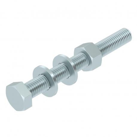 OBO BETTERMANN SKS 12x110 F SKS 12X110 F 6418317 OBO BETTERMANN Hexagonal screw nut, washers + serrated washer, M12x110, Hot-dip galvani..