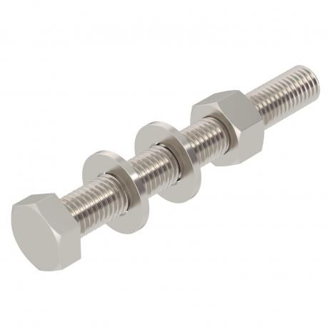 OBO BETTERMANN SKS 12x100 A2 SKS 12X100VA4301 6418368 OBO BETTERMANN Hexagonal screw nut, washers + serrated washer, M12x100, Stainless s..
