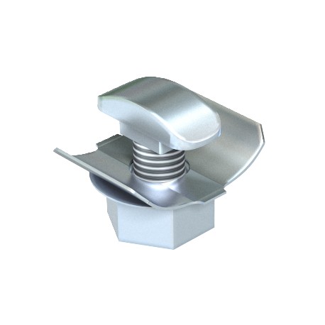 Obo-bettermann FCM F OBO BETTERMANN Quick connector , M6x12, Hot-dip galvanised, DIN 267, Teil 10, Steel, St